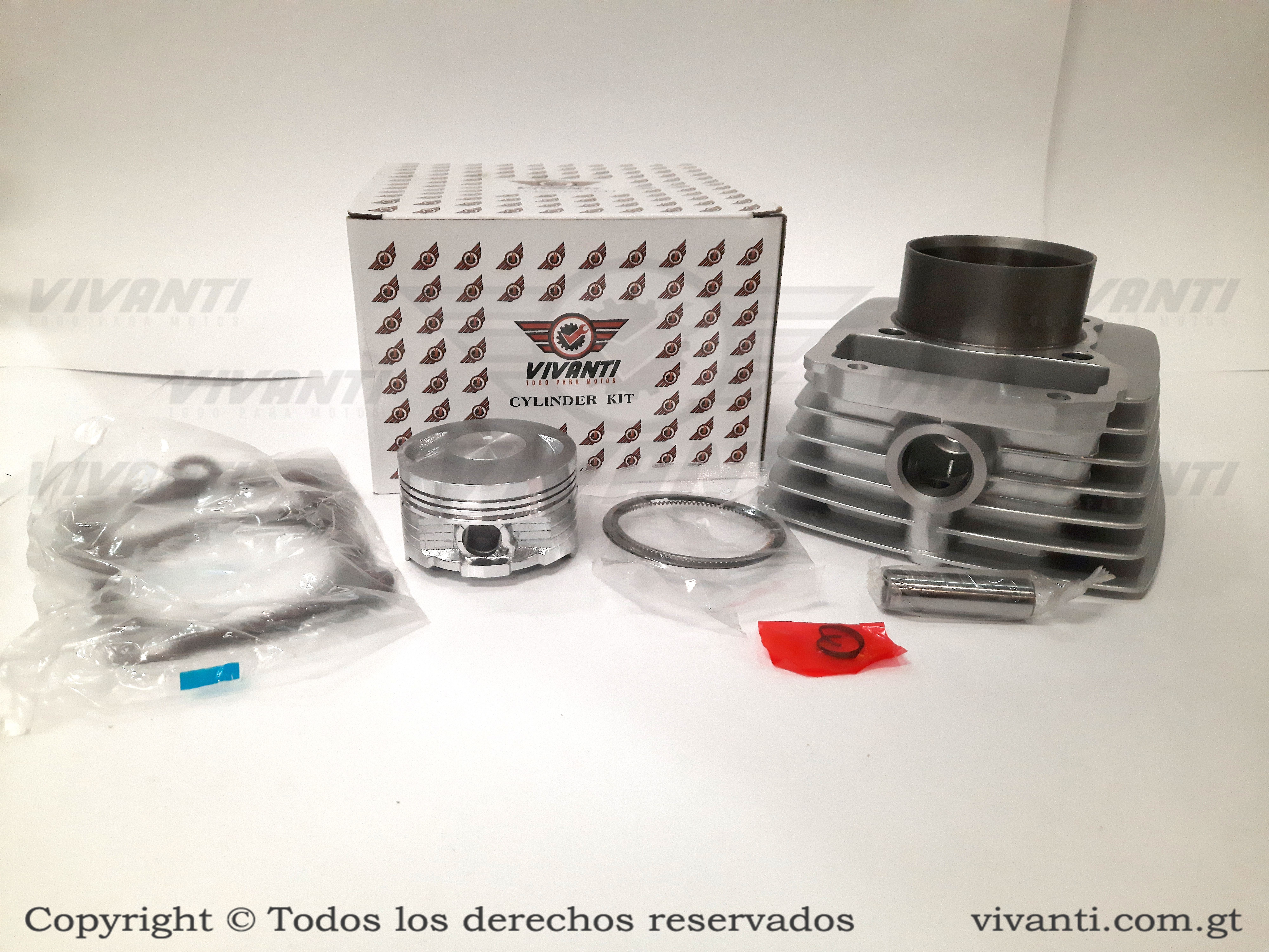 [A16-37] Kit De Cilindro Dakar-150 (Varillas)-FT150 Pistón Bajo