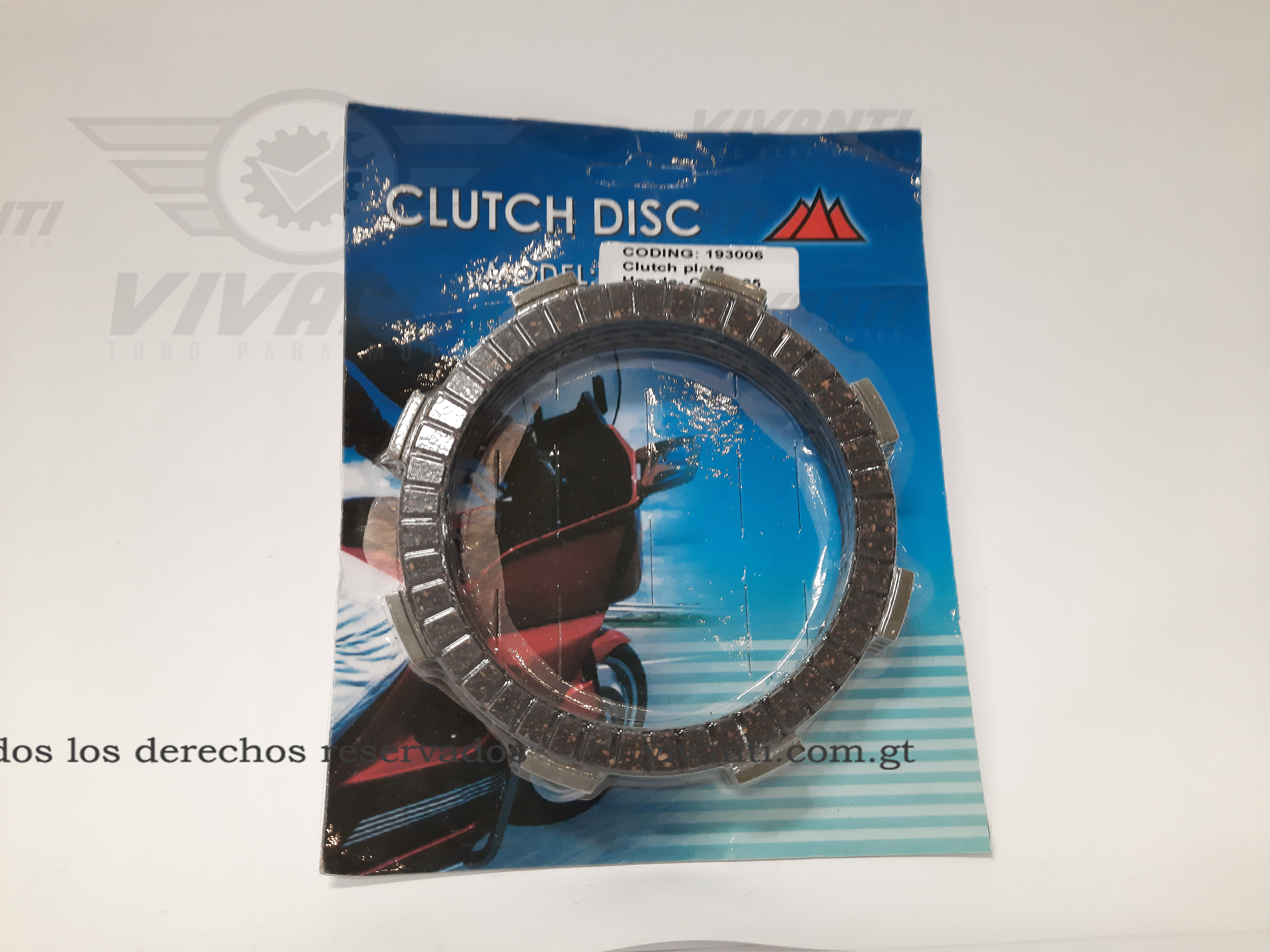 [A37-35] Disco De Clutch CGL 125 - Fire - FT125 - 150 (Motos Chinas)