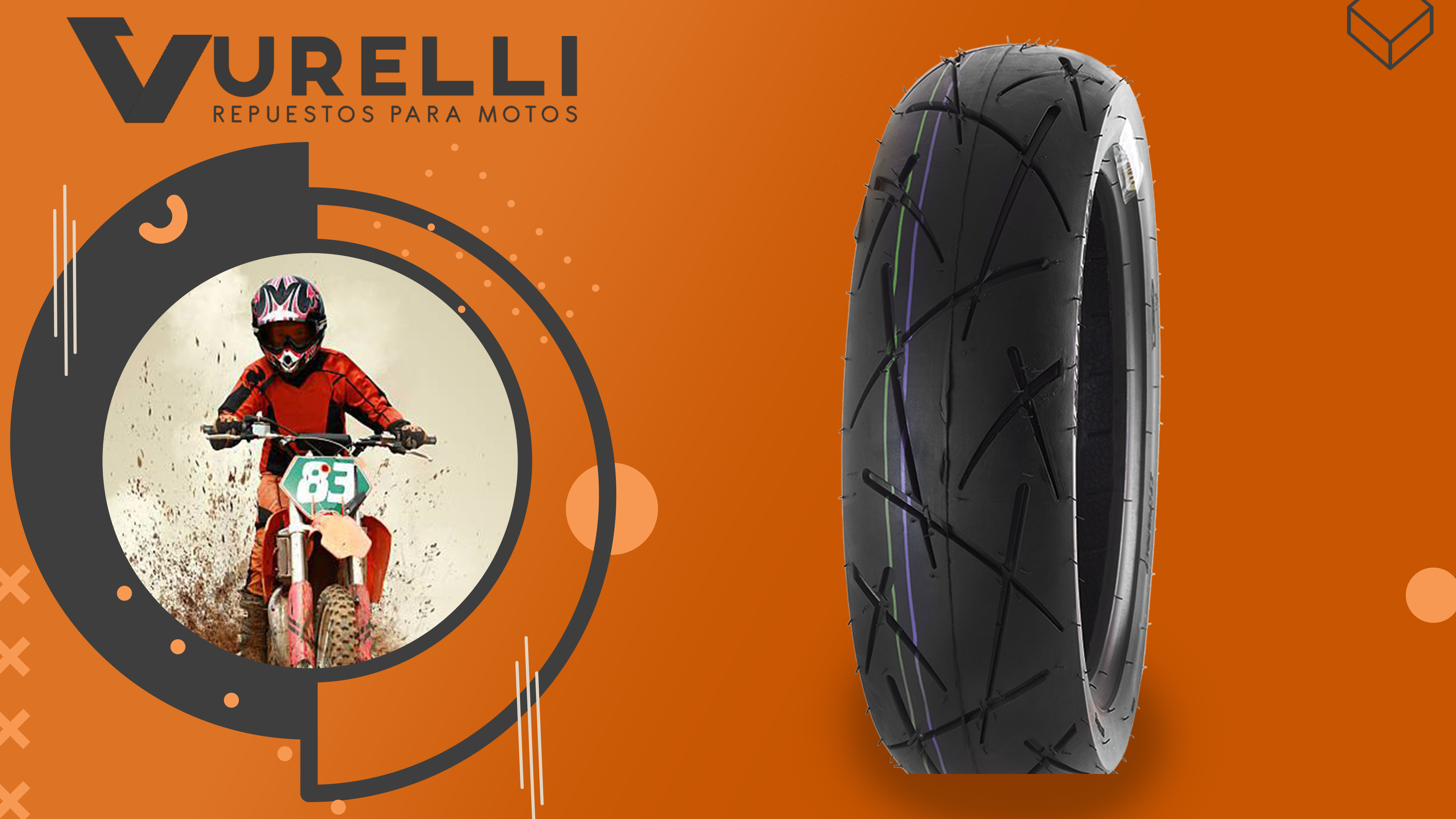 Llanta Sport TL 120-70-12 (6 PR)