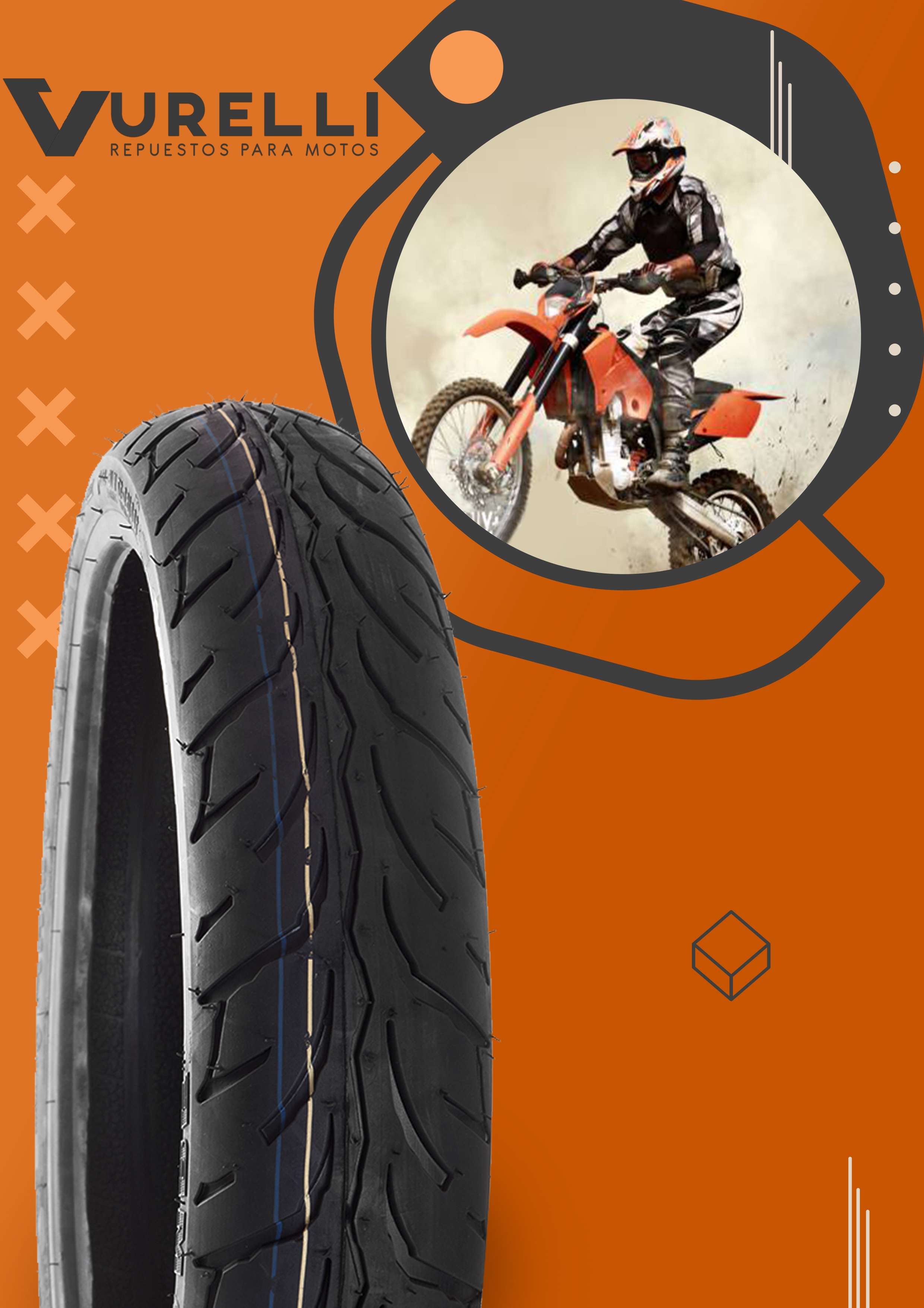 Llanta Sport TL 100-80-17 (6PR)