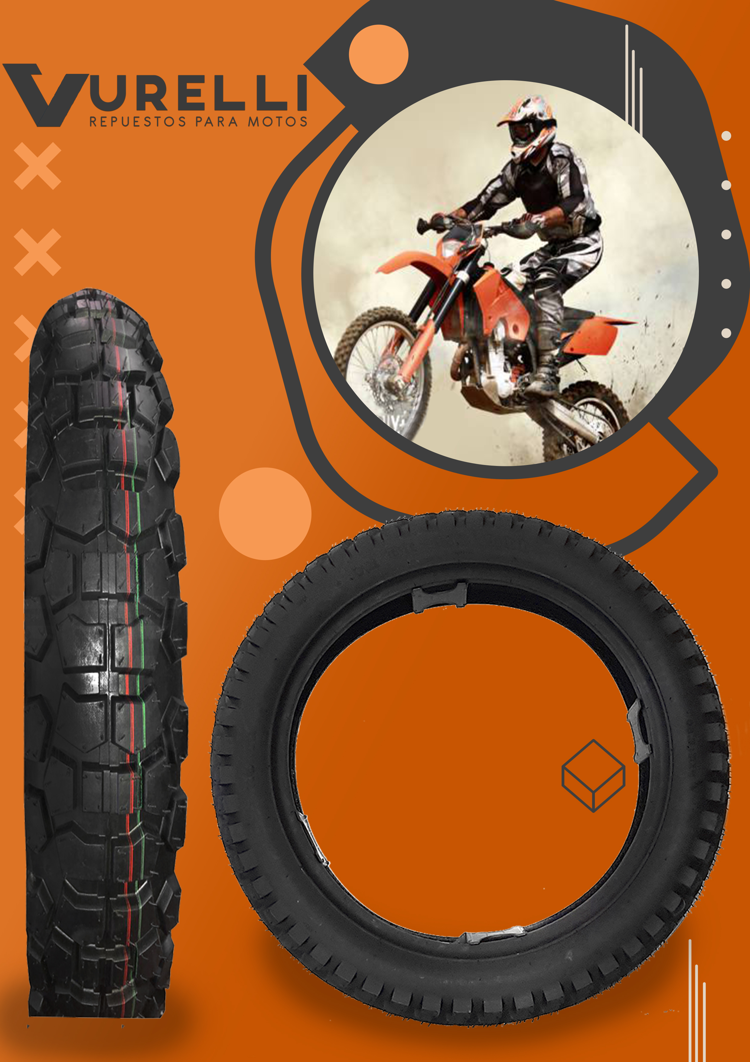 Llanta TL 110-90-17 (8 PR)