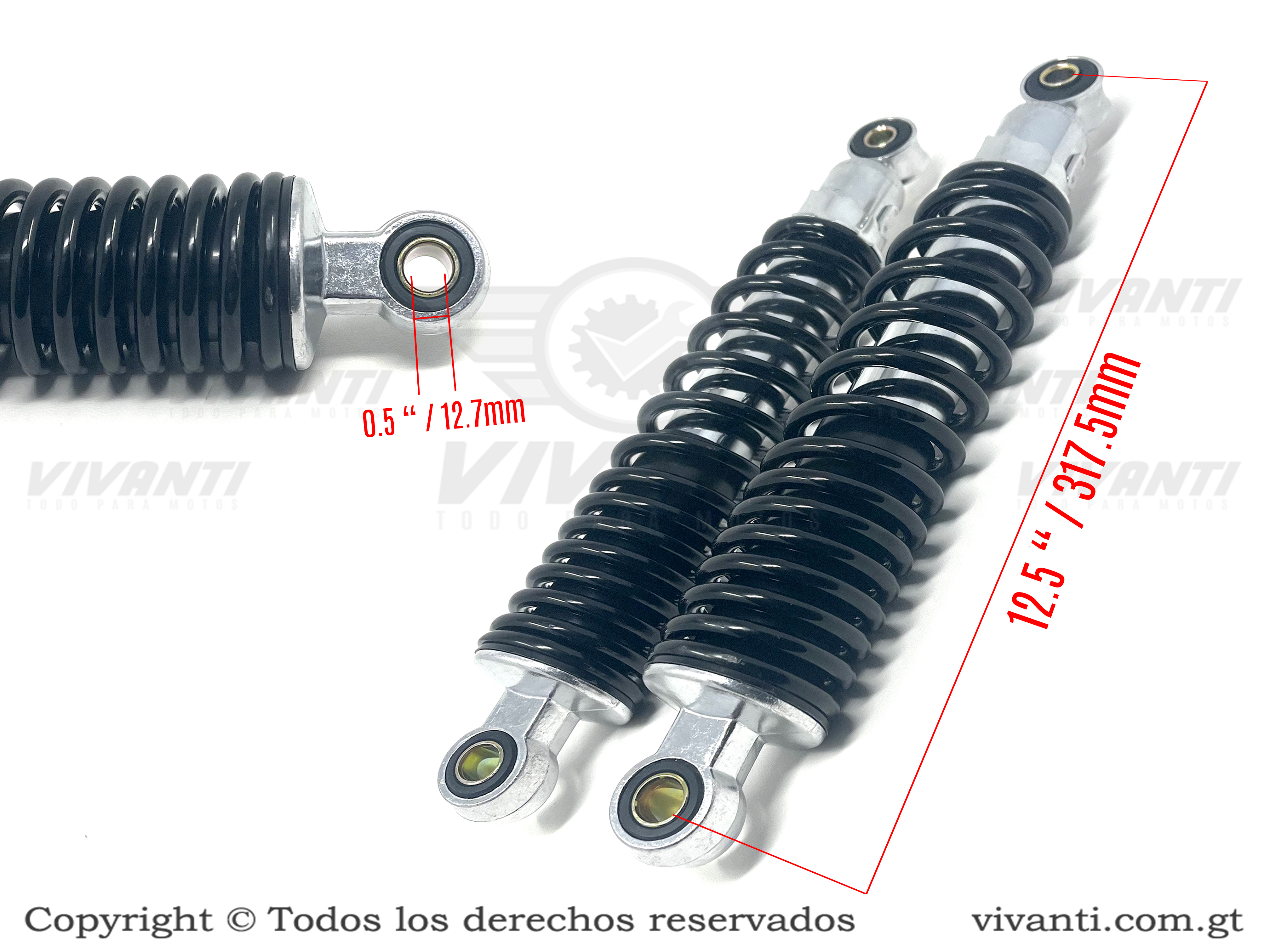 Amortiguador CGL125 (Resorte Negro)