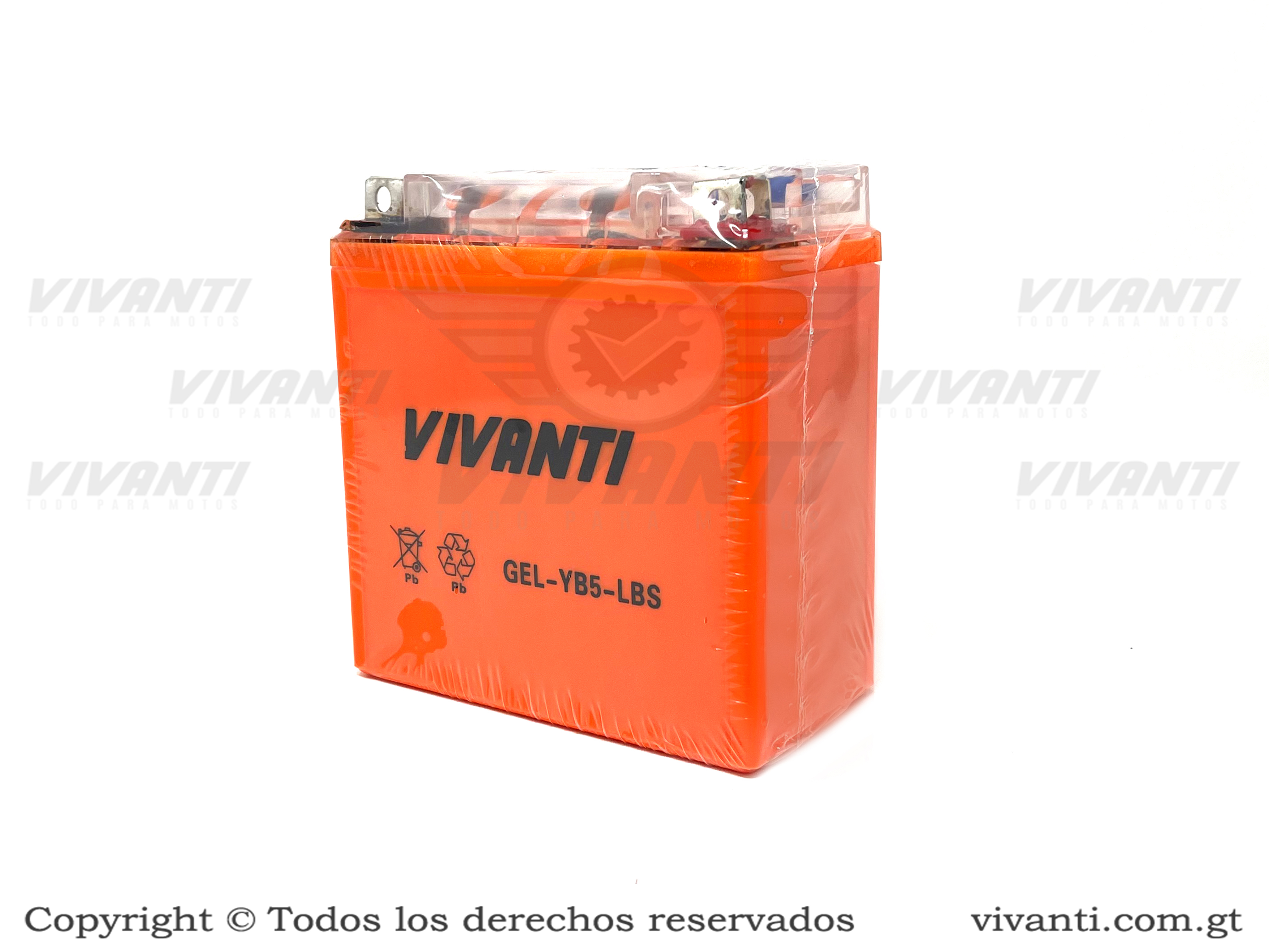 Batería Gel YB5-LBS, T110 Crypton, YBR 125, BM100, Platino 125, XCD 125, Pulsar 125, Discover 135, Activ 110