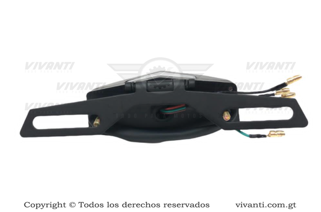 Luz trasera de freno Universal rectangular rojo