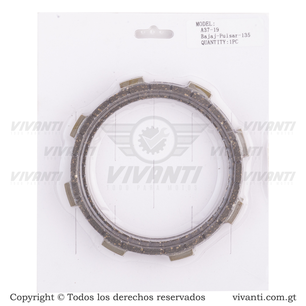 Disco De Clutch Pulsar-135