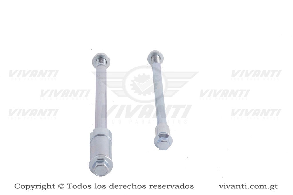 Eje Rueda Delantera Y Trasera Con Bushing EN