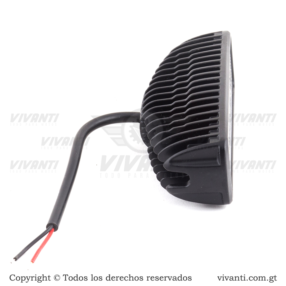 Luz Led 12V-80V/36W Barra 1 Fila 6 Con Base