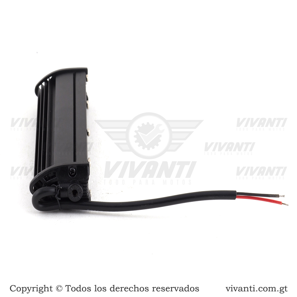 Luz Led 12V-80V/36W Barra 1 Fila De 6