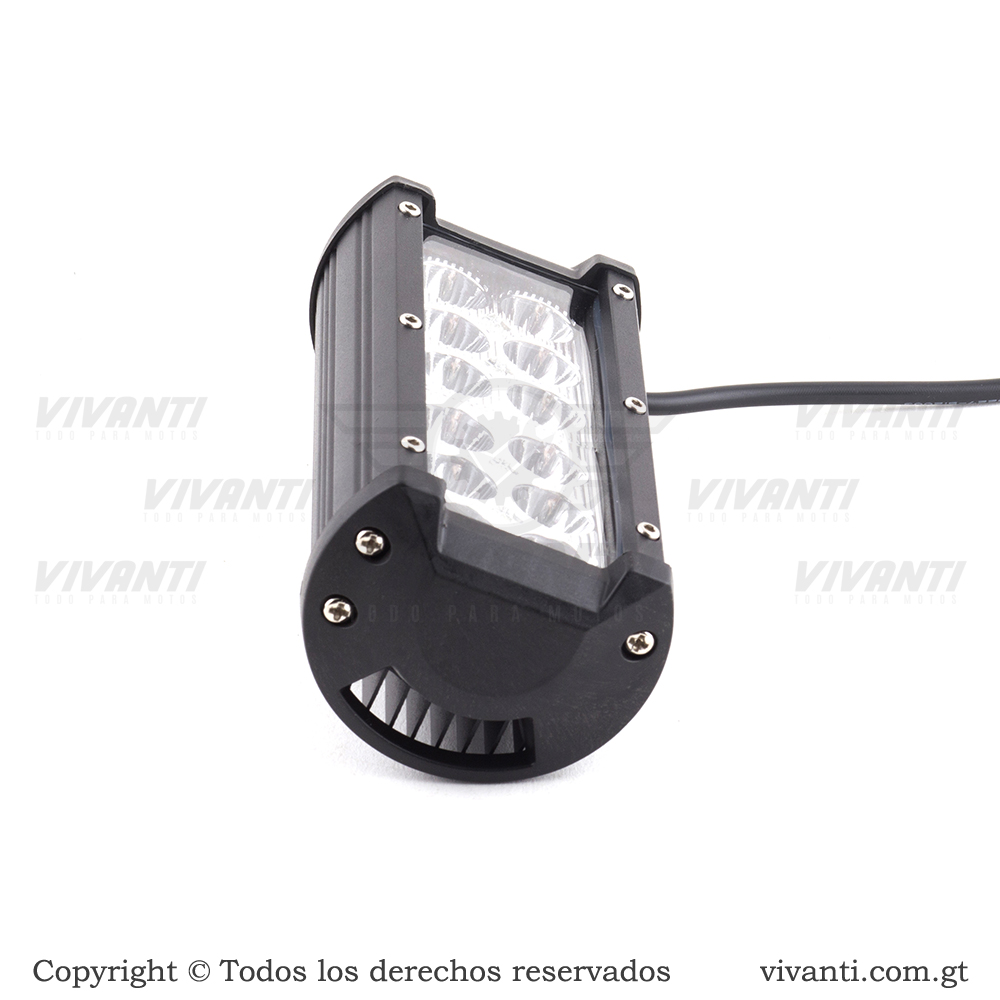 Luz Led 12V-80V/36W Barra Doble Led De 12