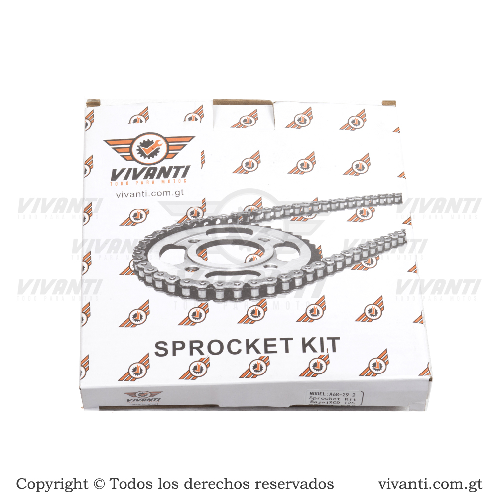 Kit De Sprocket XCD 125 (Sprocket Trasero de 42 T)