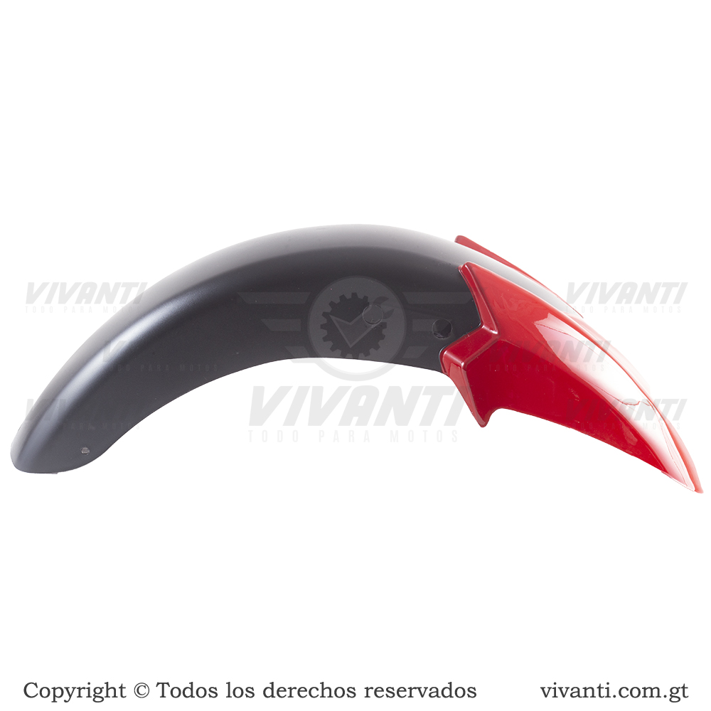 Lodera Delantera Pulsar-135 (Negro Con Rojo)