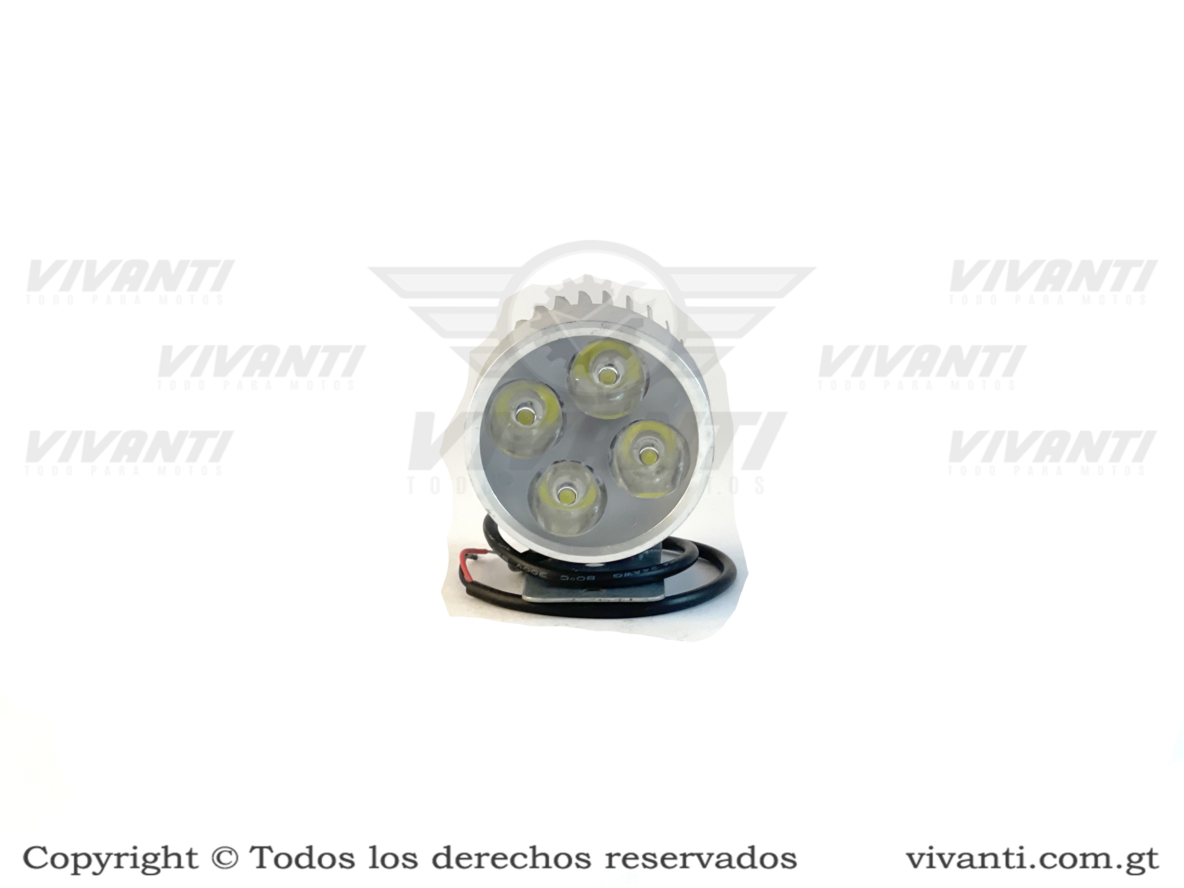 Luz Led 12V-80V/24W Neblinera Redonda 4 Led