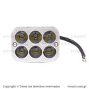 Luz Led 12V-80V/36W Rectangular 6 Led Sin Base