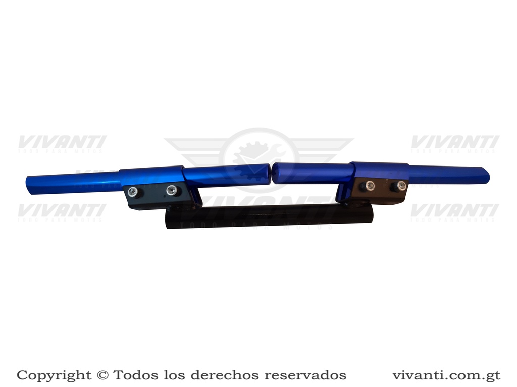 Timón tres partes azul