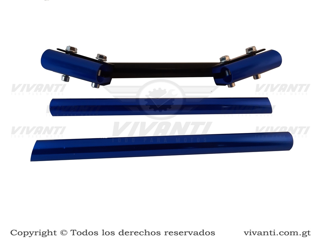 Timón tres partes azul