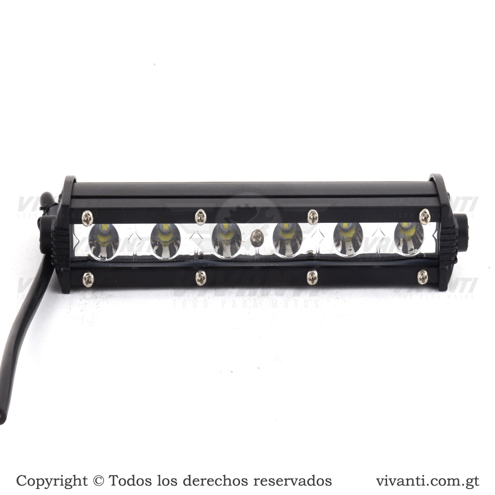 Luz Led 12V-80V/36W Barra 1 Fila De 6