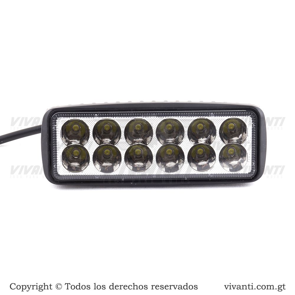 Luz Led 12V-80V/36W Barra Doble Led De 12