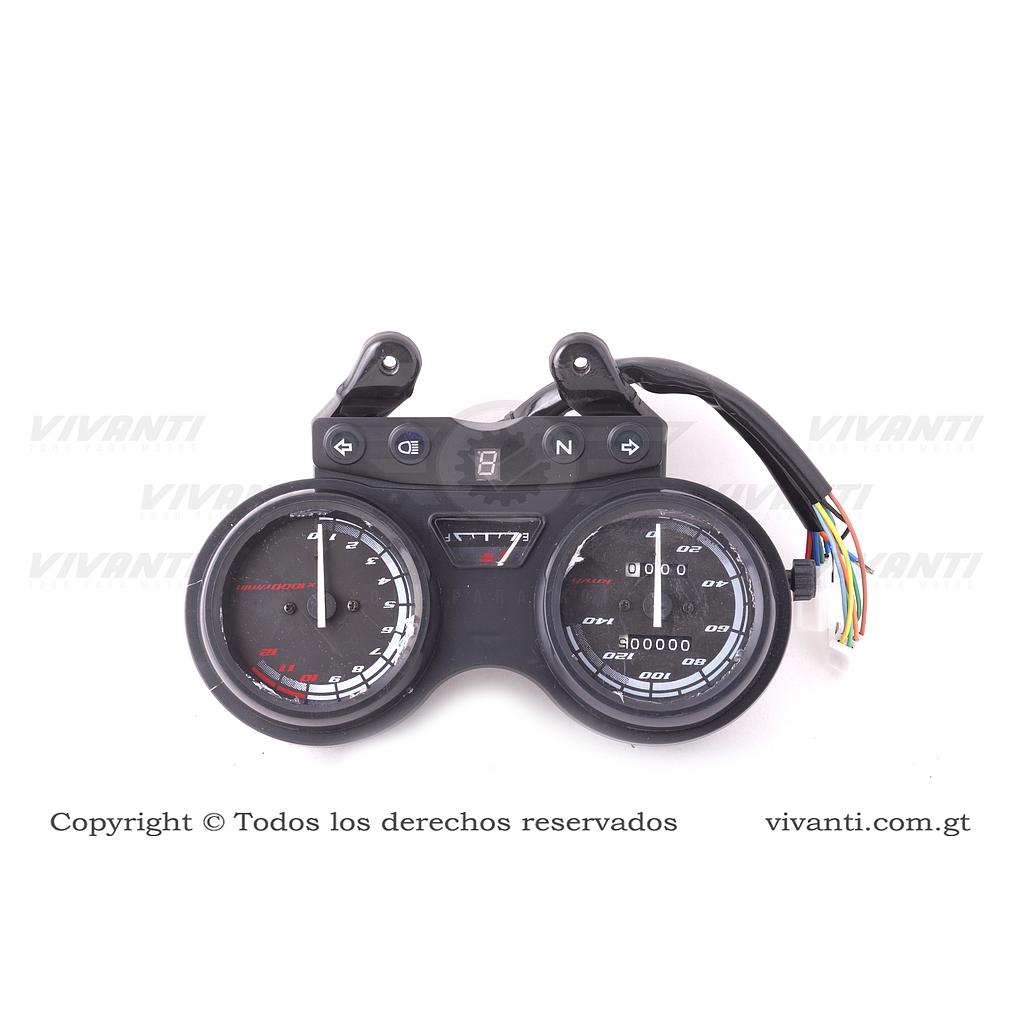 Tablero Adaptable a Motos Chinas (2 Entradas Aspirometro y Tacometro