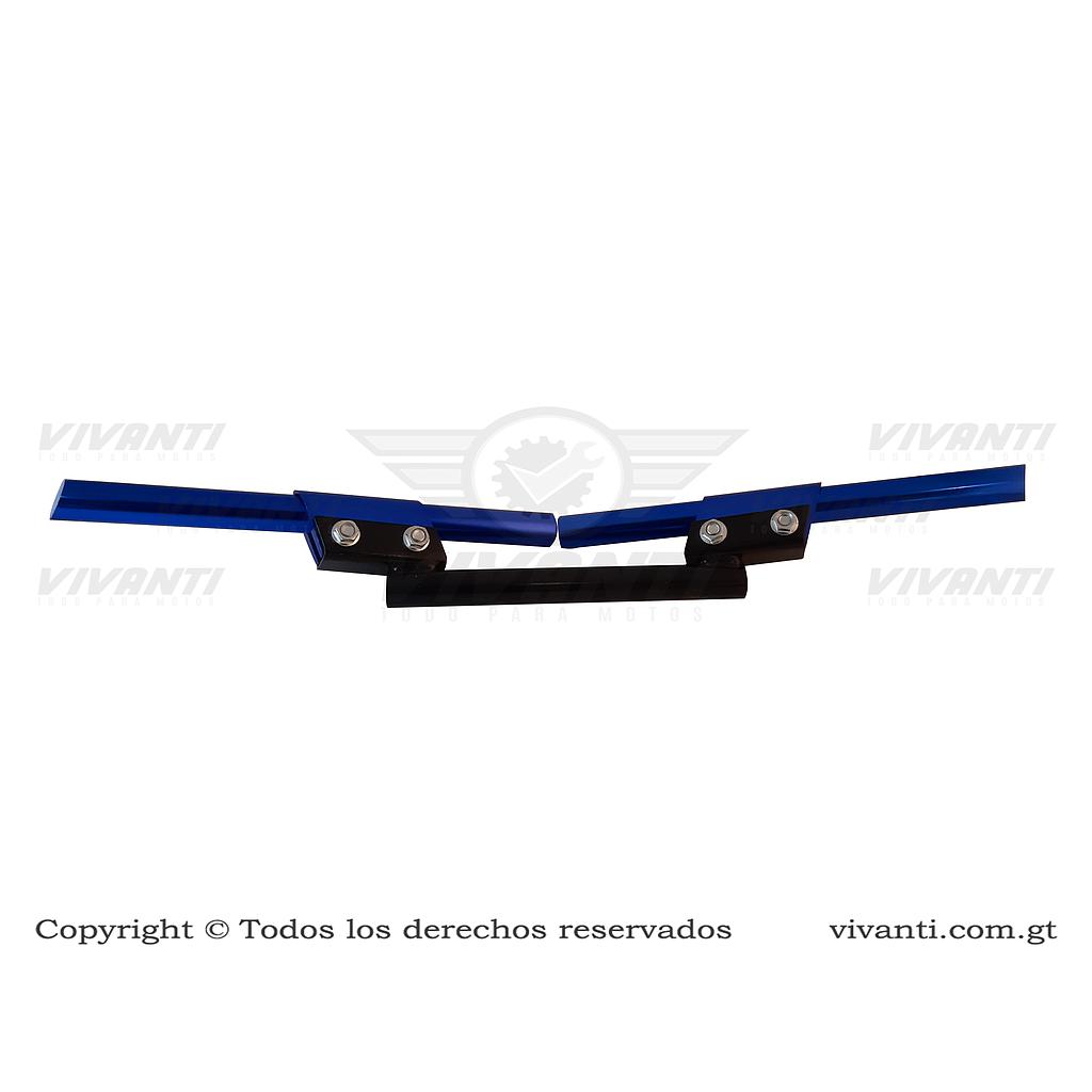 Timón tres partes azul