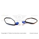 Retrovisor Universal  azul (Para Manecillas)