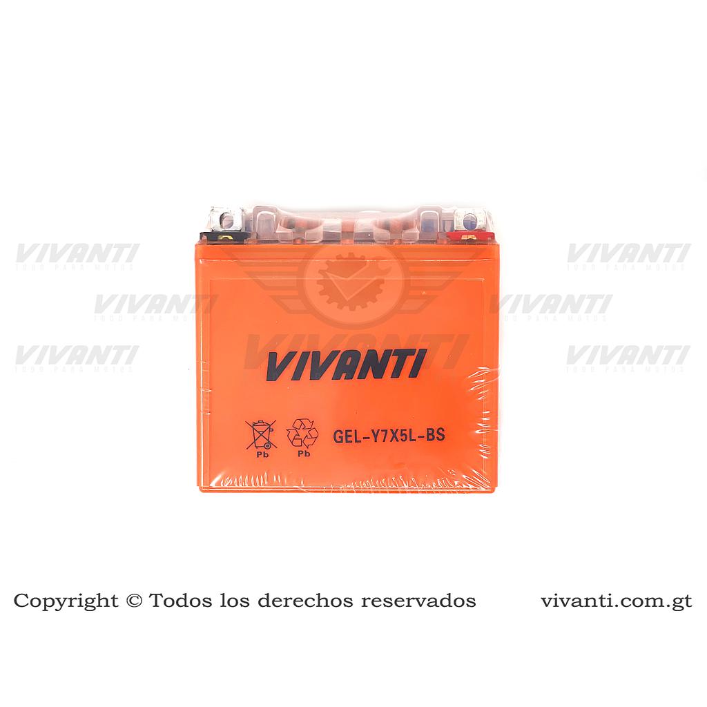 Batería Gel YTX5L-BS, Bross, CRF 230, CRF 150, Biz 125