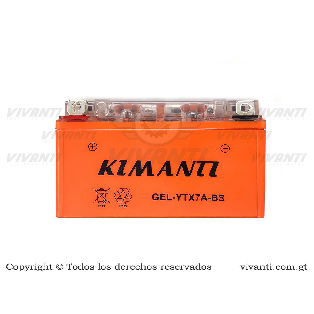 Batería Gel Ytx7A-Bs, Pasolas, RT 200, VGO, RT 250