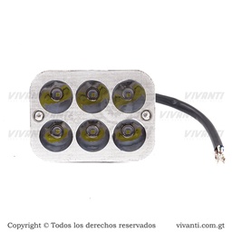 [193511] Luz Led 12V-80V/36W Rectangular 6 Led Sin Base