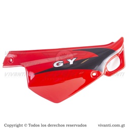 [193725] Tapaderas Laterales Traseras Dakar-200 (Roja Franja Negra)
